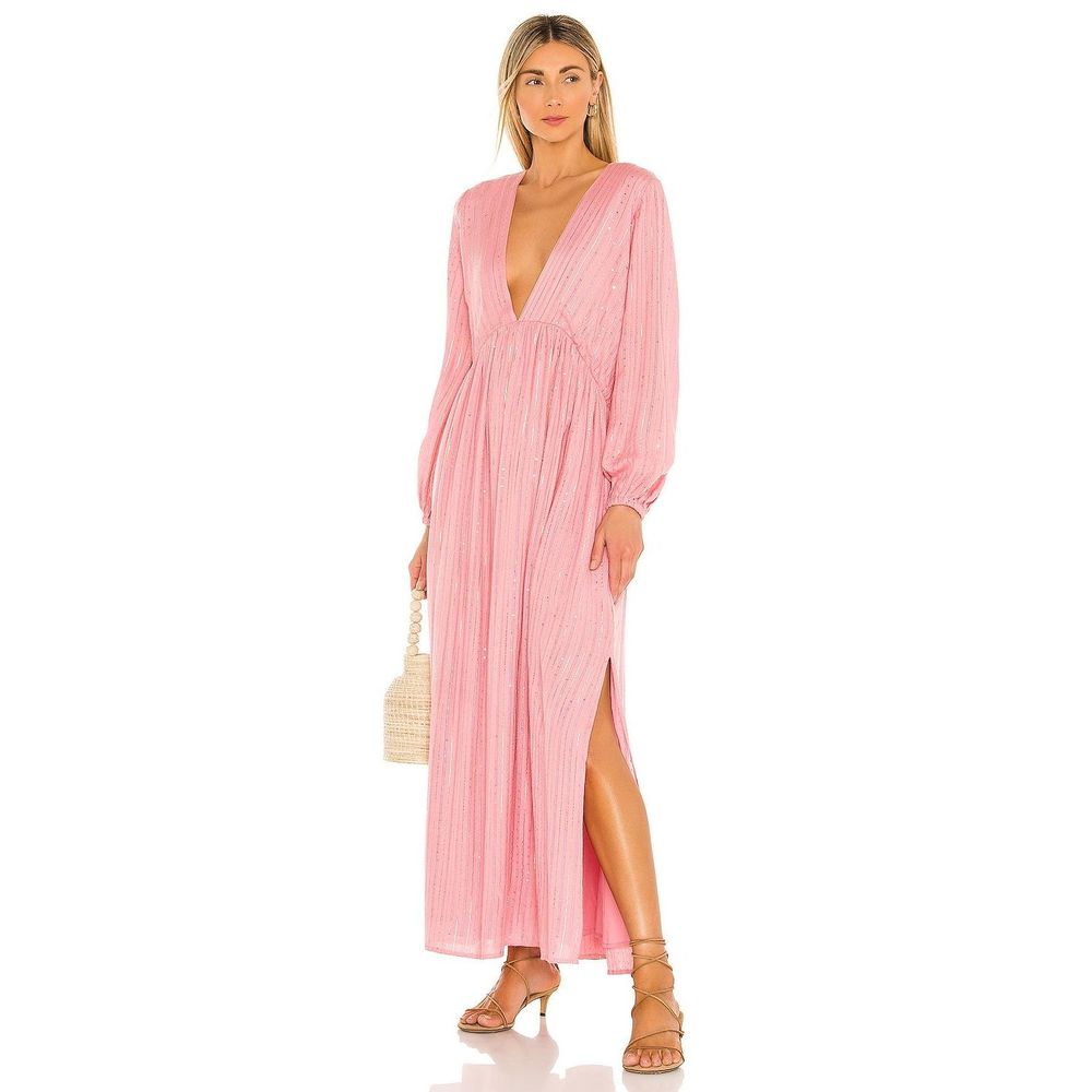 NEW Size XS/S Sundress Chicago Long Dress in Roma Lipstick REVOLVE MSRP $161